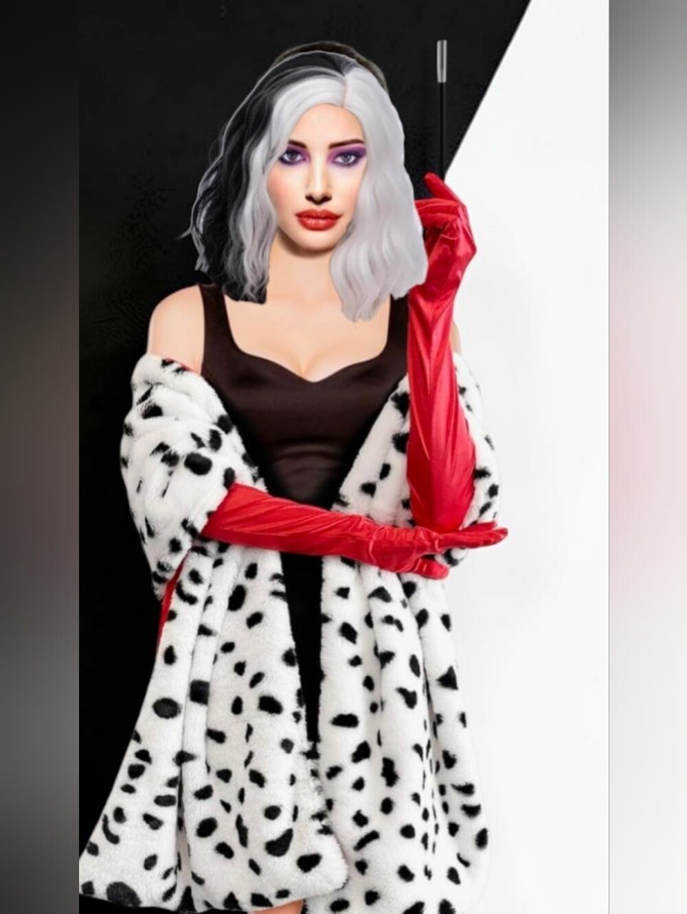 Cruella DeVille Inspired Deluxe Accessories Set, NWOT